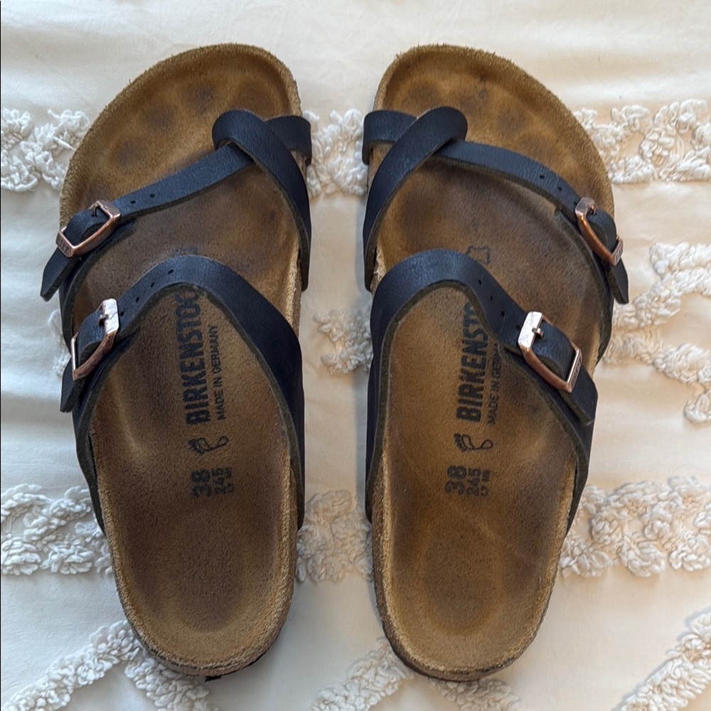 Birkenstock Black Sandals with Adjustable Straps